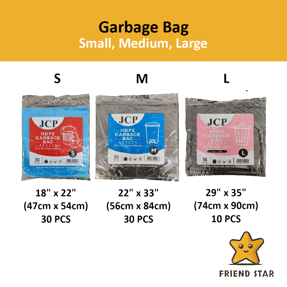 Beg Sampah / Small Size Household Garbage Bag / Rubbish Bag / Beg ...
