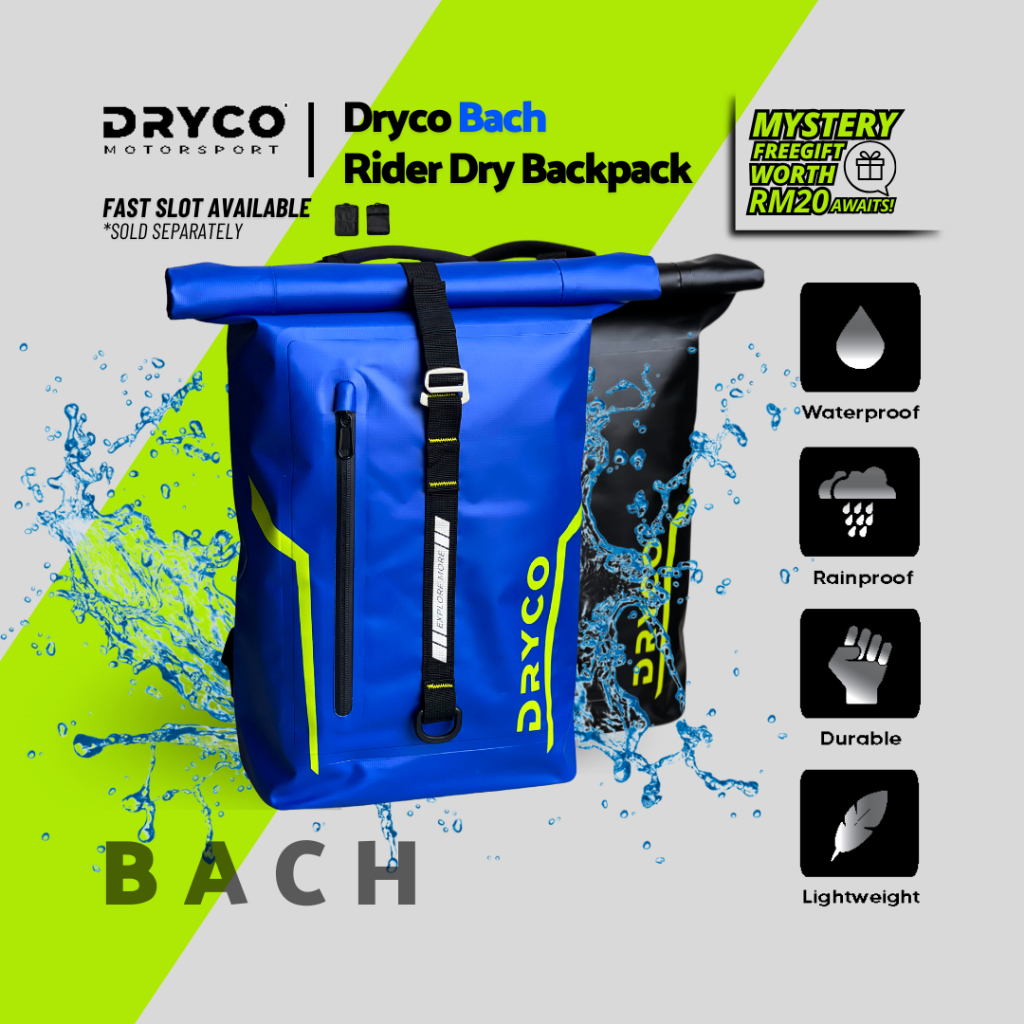 Dryco BACH Rider Dry Backpack - Fast Slot Adapt ( Waterproof Backpack ...