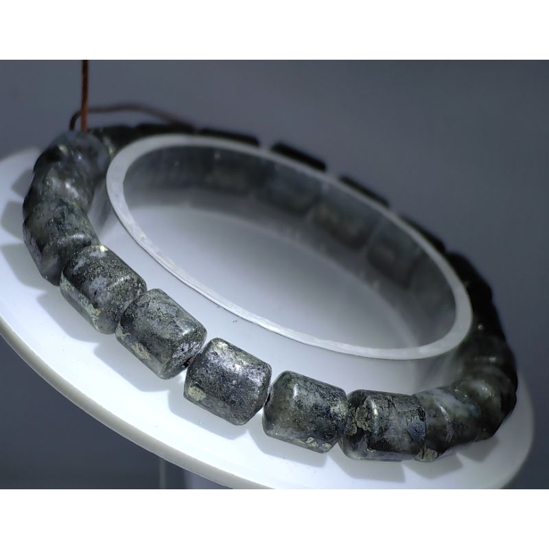 Kristal Semulajadi Pirit Gelang (Manik Beads) / Natural Crystal Pyrite ...