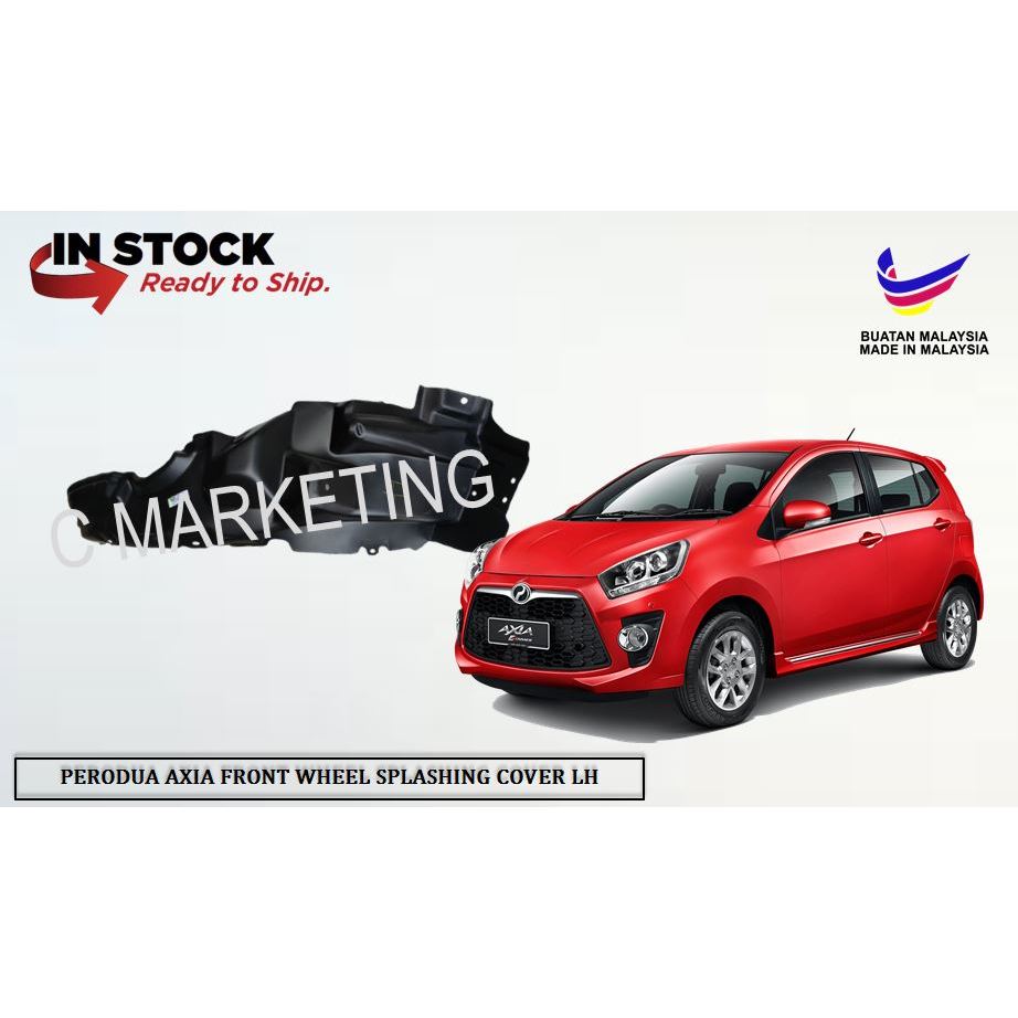 PERODUA AXIA FRONT WHEEL SPLASHING COVER LH | Shopee Malaysia