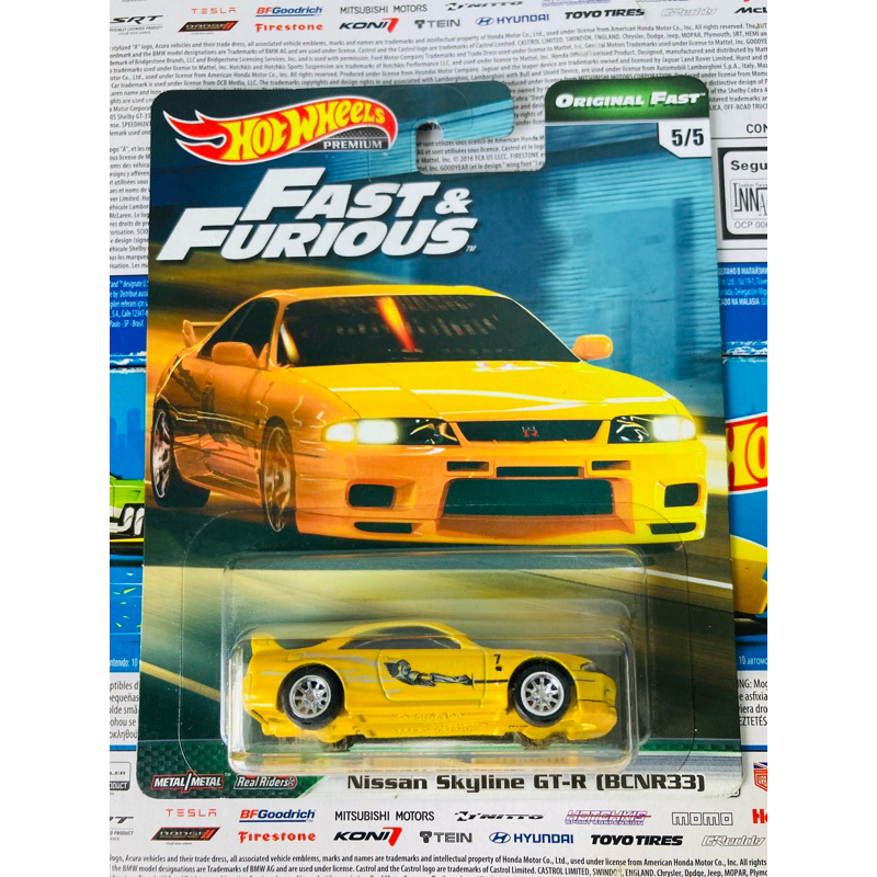 Hot Wheels Nissan Skyline Gt-r Bcnr33 R33 From Set Original Fast Fnf ...