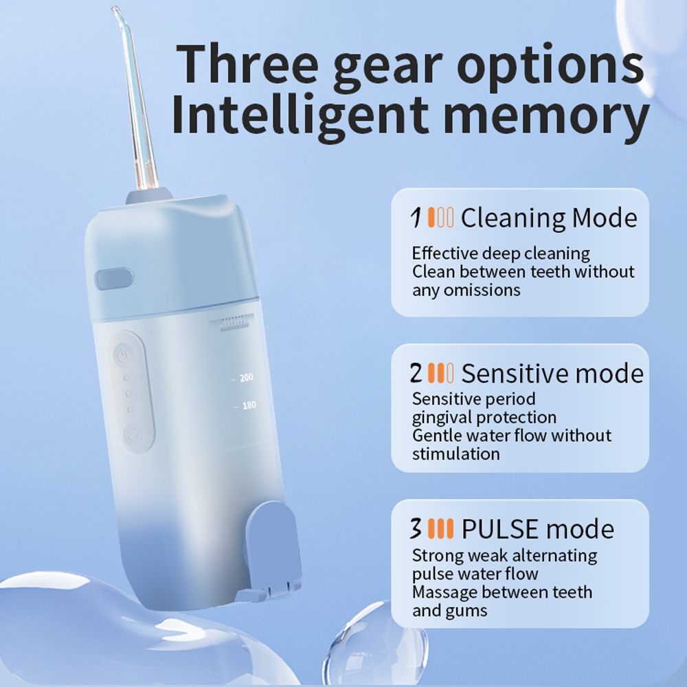 Ready Stock Electric Water Floss With 4 Head Teeth Cleaner Portable ...