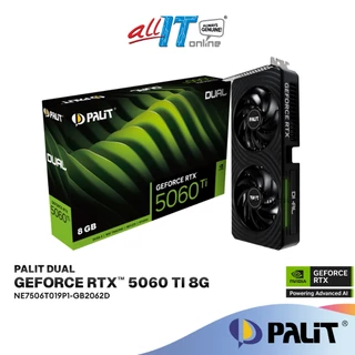 Palit GeForce RTX 5060 Ti DUAL 8GB GDDR7 Graphics Card | NE7506T019P1-GB2062D
