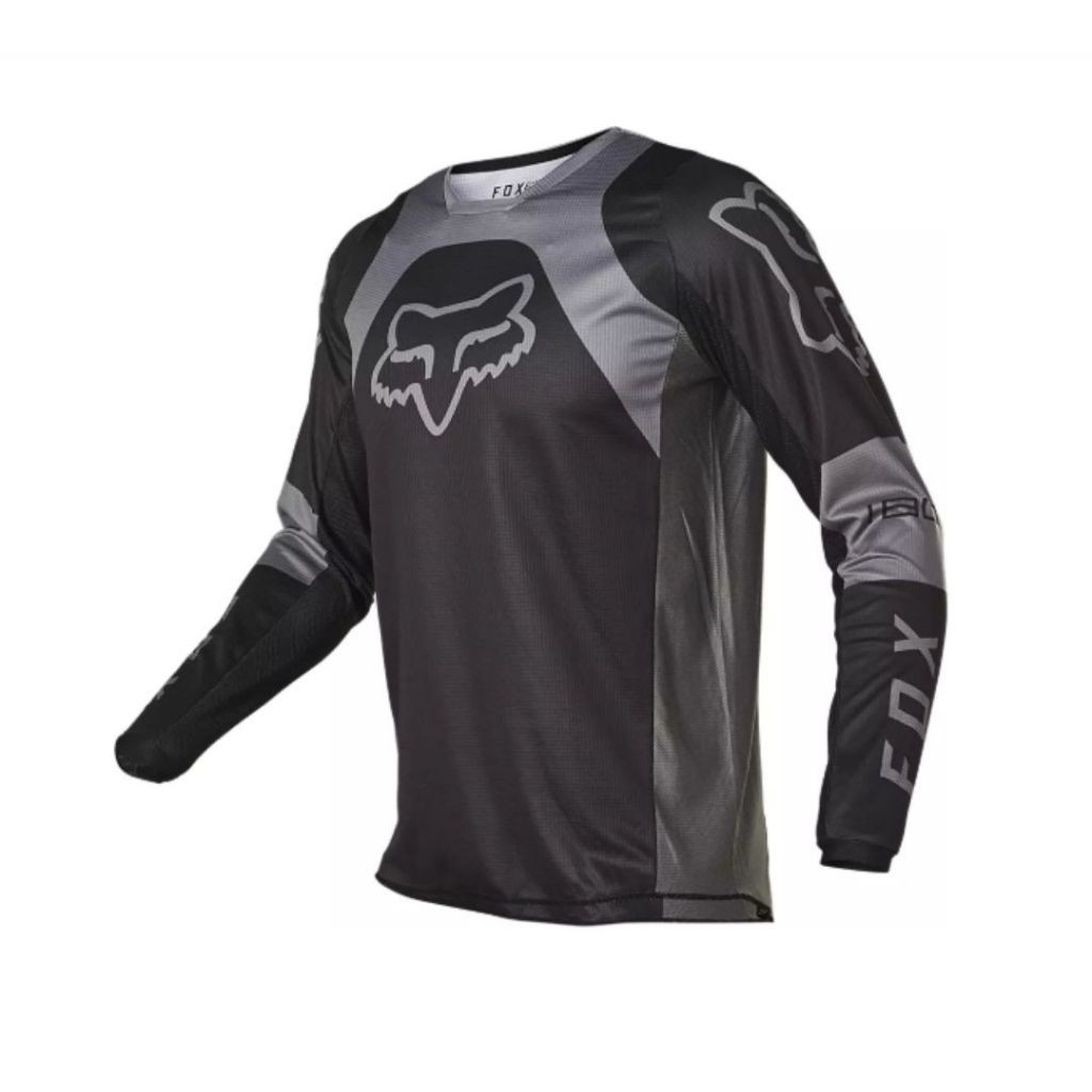 Maillot Fox Racing 180 Blackout – Homme, Col Rond, Respirant, Séchage Rapide, 100% Polyester