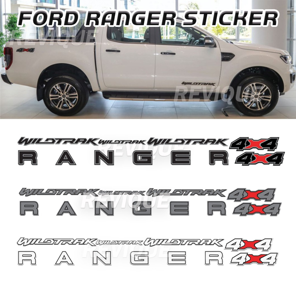 Sticker Ford Ranger Raptor Design 3 Decal Set Pelekat Badan Kereta ...