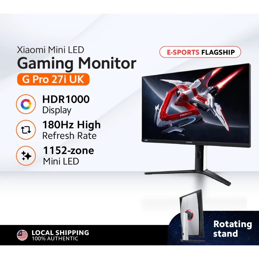 [MY Set] Xiaomi Mini LED Gaming Monitor G Pro 27i | 2K 180Hz 27