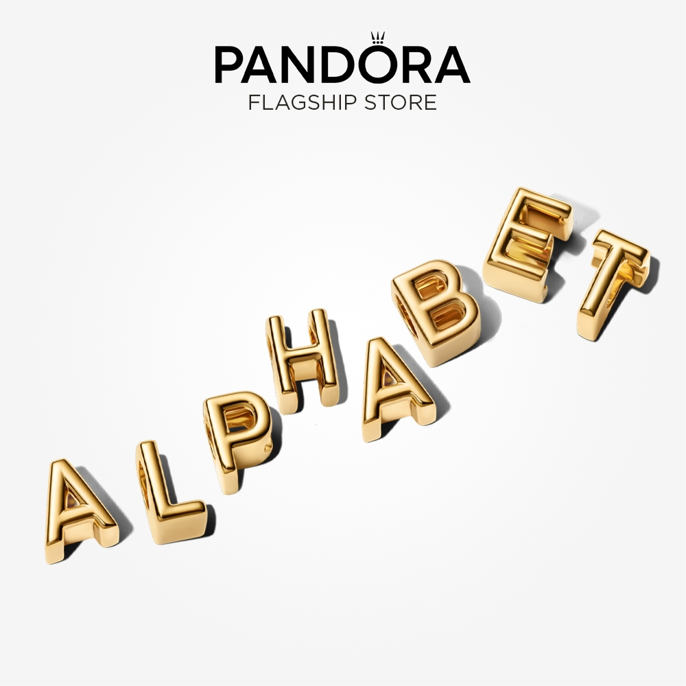 Pandora 14K Gold Alphabet Charm | Shopee Malaysia