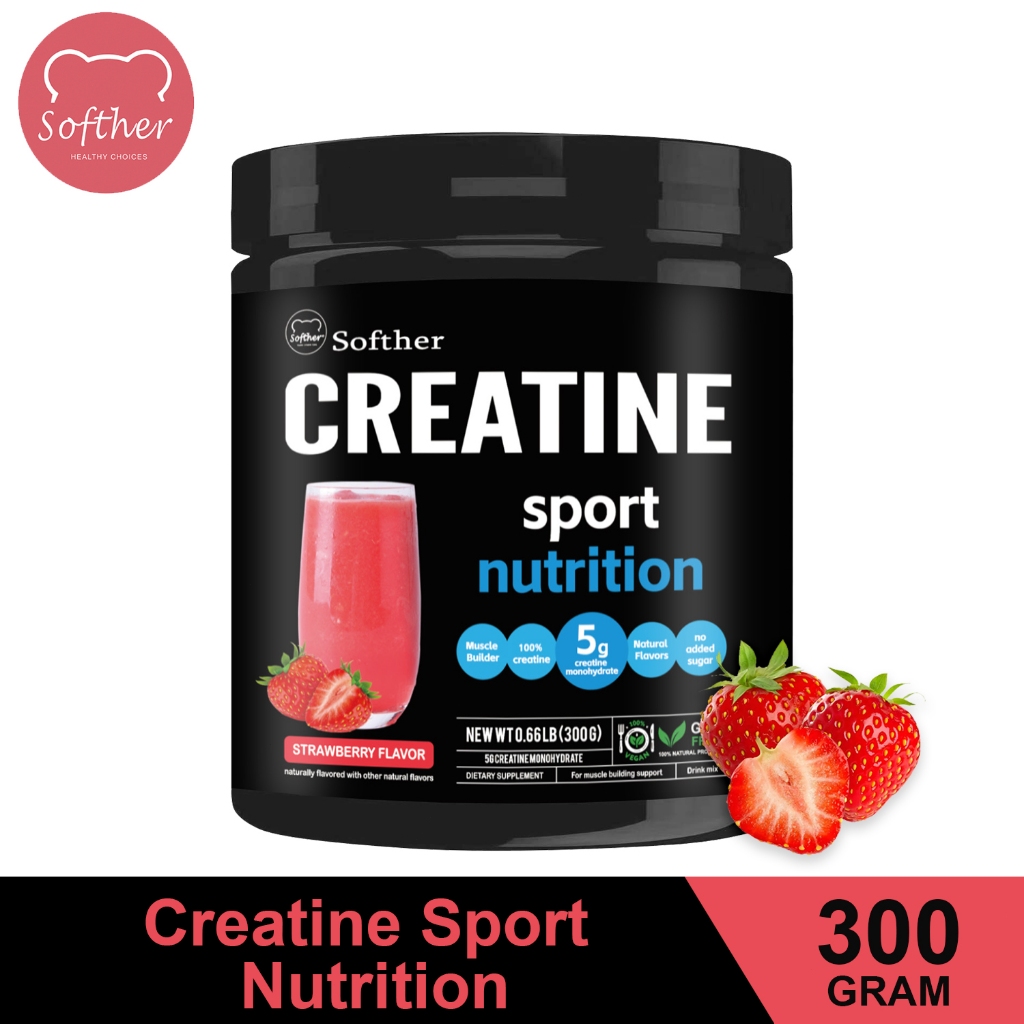 SOFTHER Creatine Powder Supplement Muscle Strength Build Muscle ...