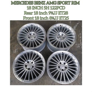 Mercedes Benz AMG Sport Rim 18 Inch 5H PCD112 18 inch 8½JJ ET25 & 18 ...