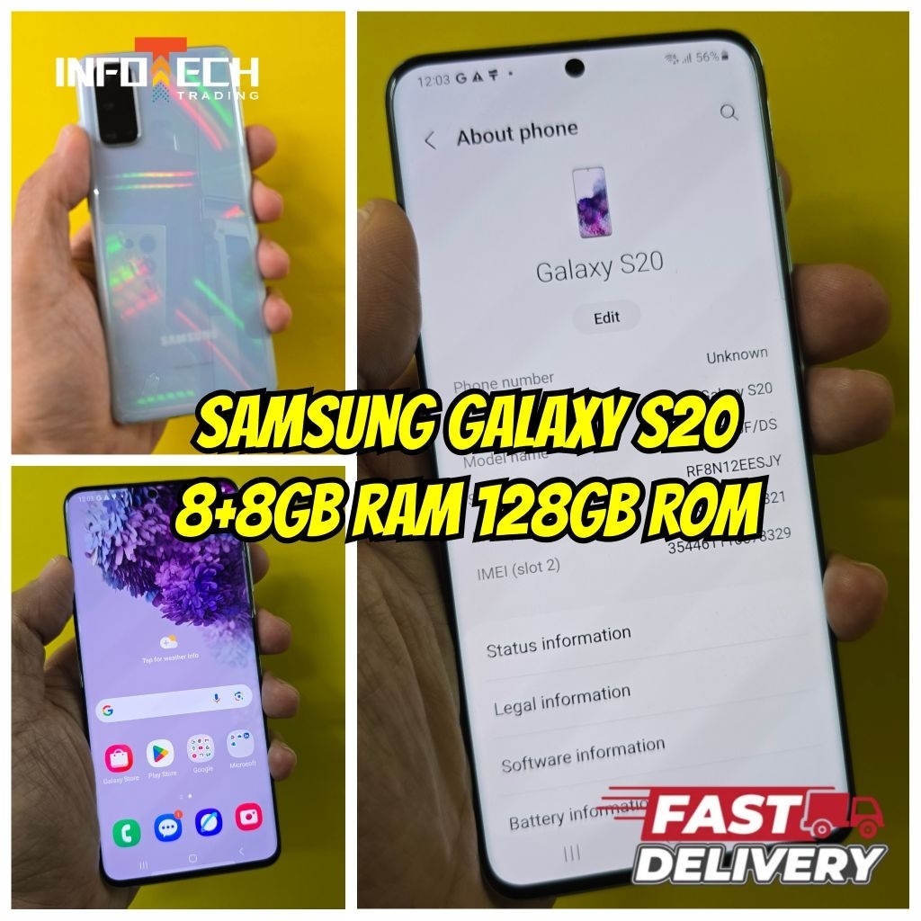 Telefon Pintar Terpakai Murah Samsung S20 plus Galaxy S10 S20 S21 FE 5G ...