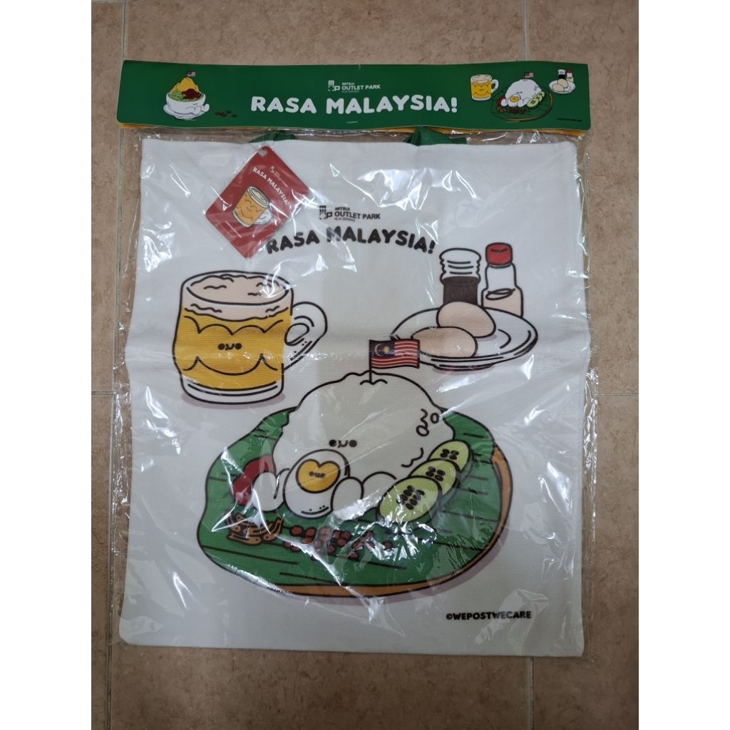 RASA MALAYSIA NASI LEMAK CANVAS BAG & TEH TARIK PIN | Shopee Malaysia