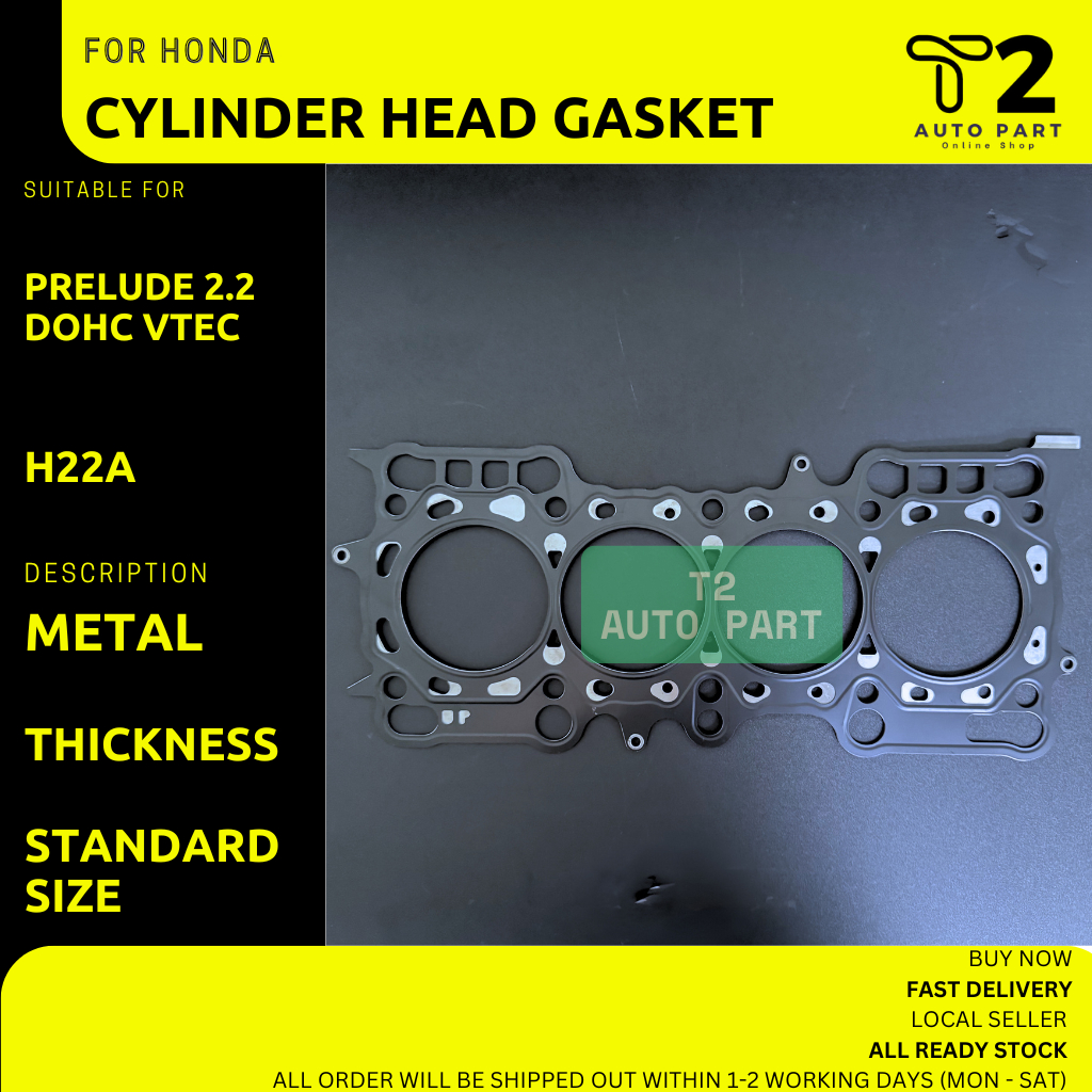 Genuine Honda Prelude 97-01 H22A Cylinder Head Gasket – 12251-P5M-004, Japan Made