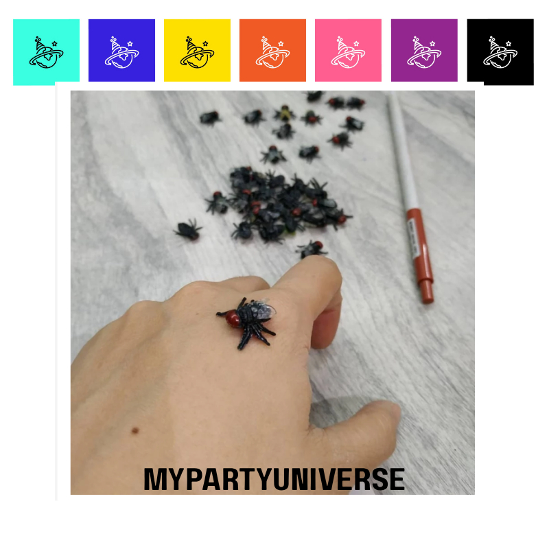 1Pcs MINI HOUSEFLY FLY FLIES INSECT TOY PRANK FOR FUN LALAT PALSU UNTUK ...