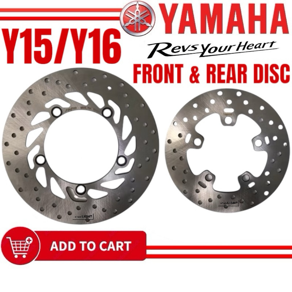 YAMAHA Y15 Y15Z Y15ZR FRONT & REAR DISC PLATE/ DISC DEPAN DISC BELAKANG ...