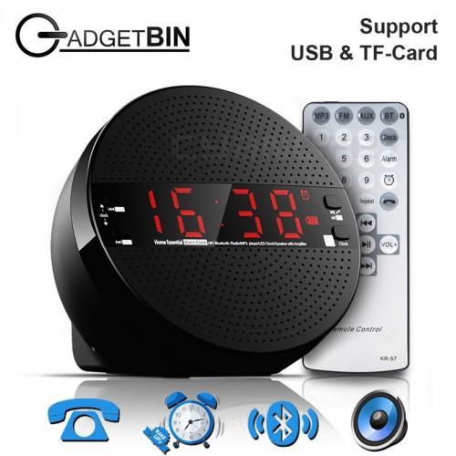 (Mandarin Voice edi)Wireless Bluetooth LED Display Alarm Time Desktop ...