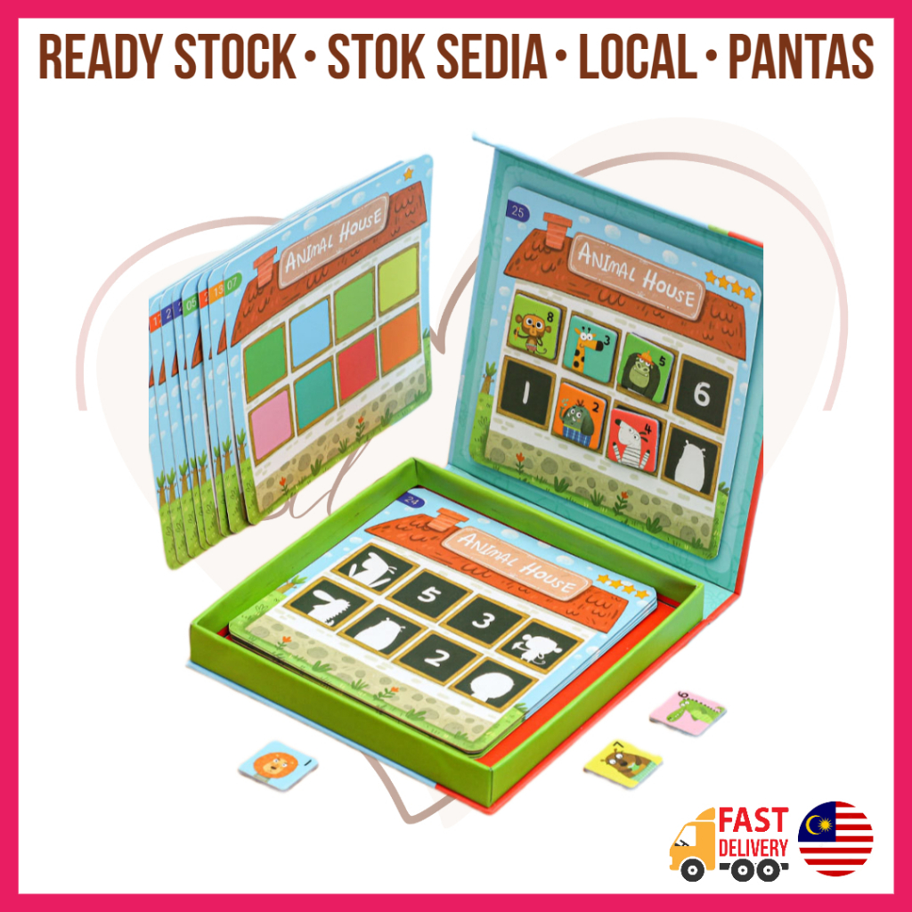 Magnetic Color Shadow Puzzle Mainan Montessori Bayang Warna Matching ...