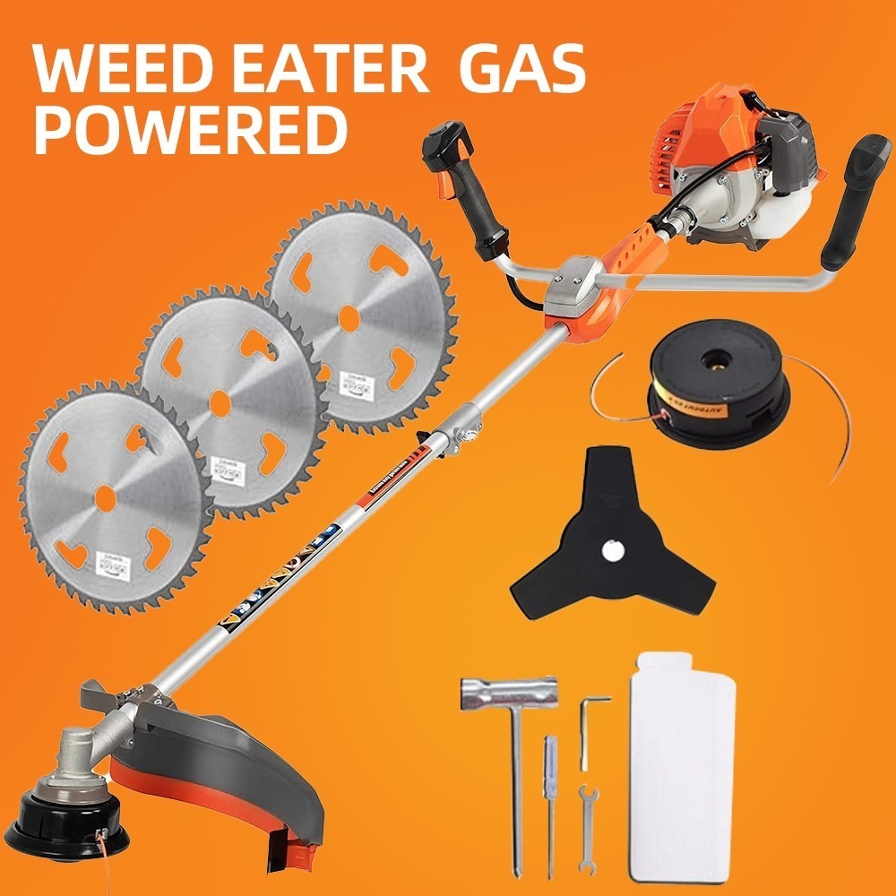 43cc 2-Cycle Gas Powered Weed Eater Weed Trimmer Gas String Trimmer ...
