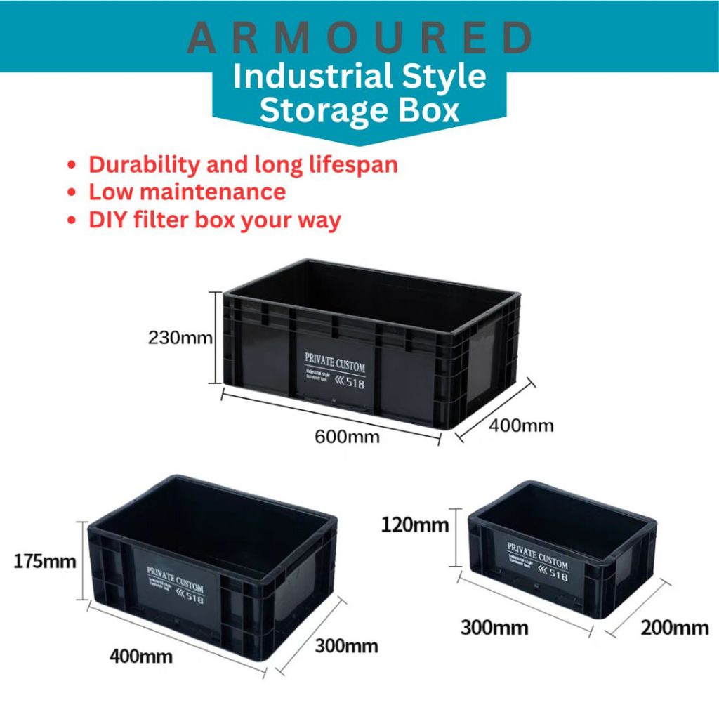 PRIVATE CUSTOM Industrial Storage Stackable Aquarium Filter Turnover ...