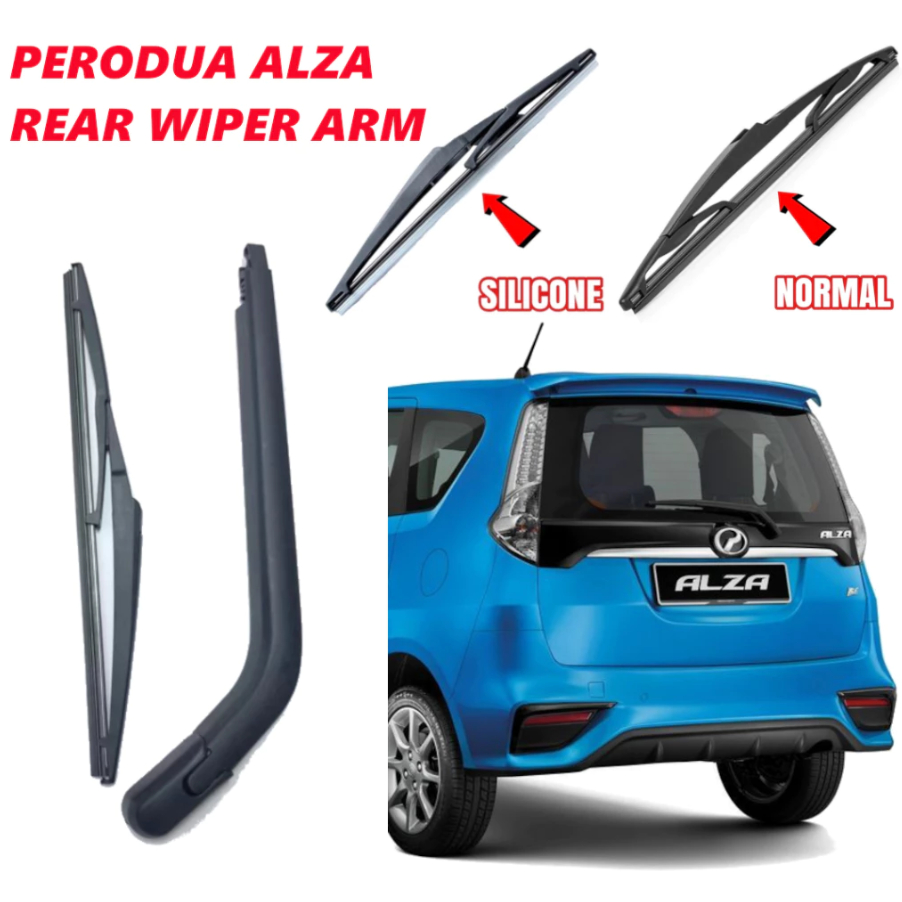 Perodua Alza Rear Wiper Arm Blade Window Windscreen Rubber Silicone ...