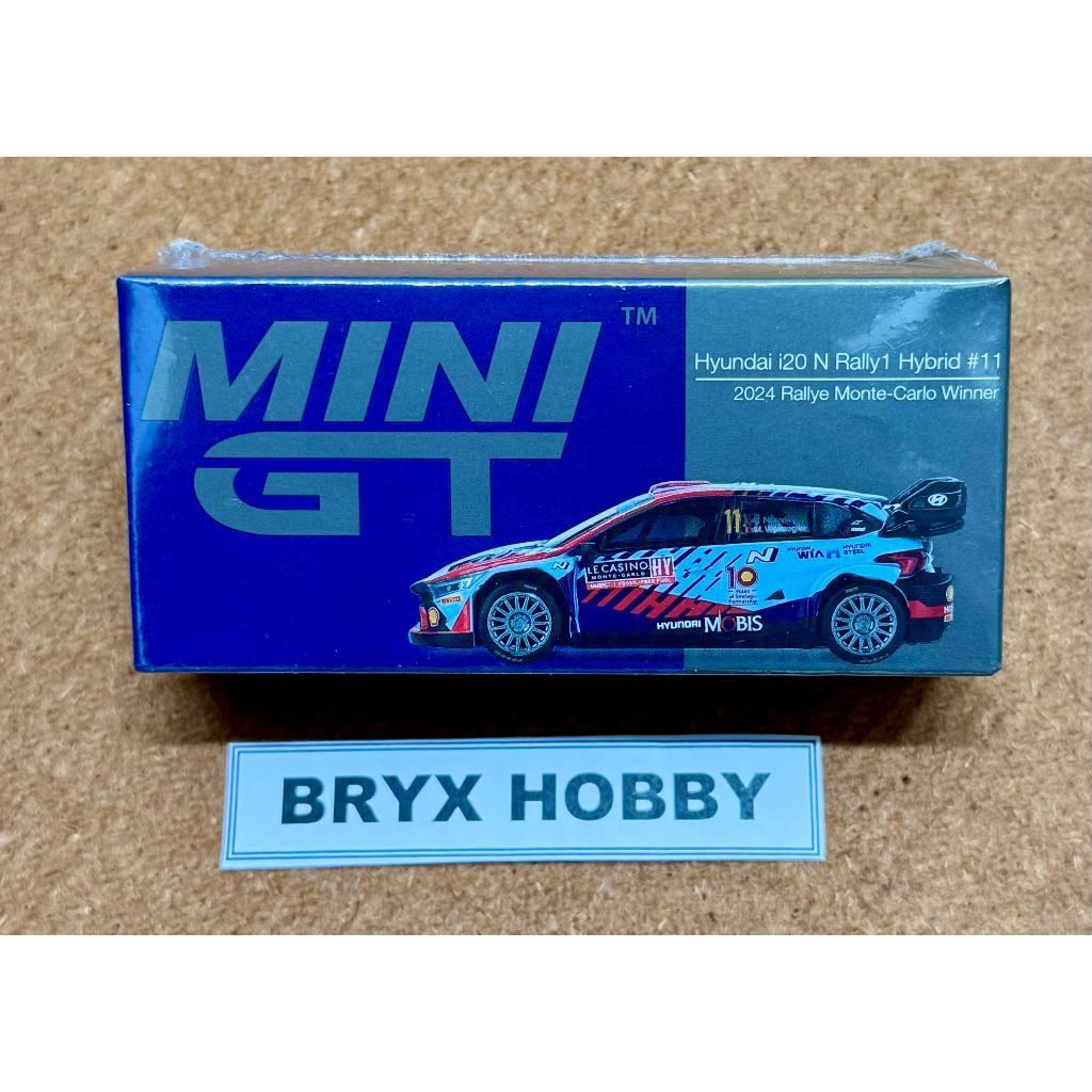 Miniature Hyundai I20 N Rally1 Hybrid #11 Winner Monte Carlo 2024 - Mini GT 1:64