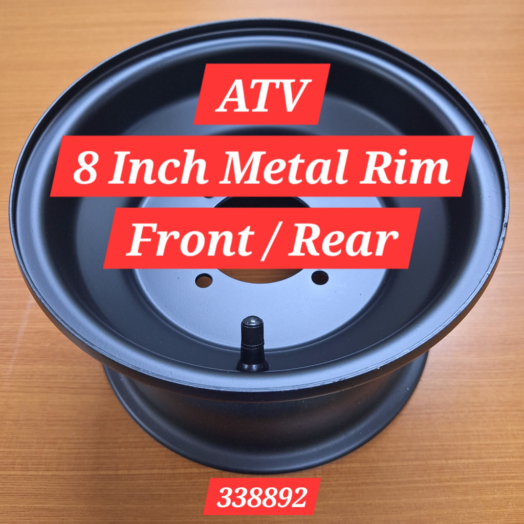 ATV 8 Inch Metal Rims - Front & Rear ( Wheel Hub 110mm / 90mm ) - ATV ...