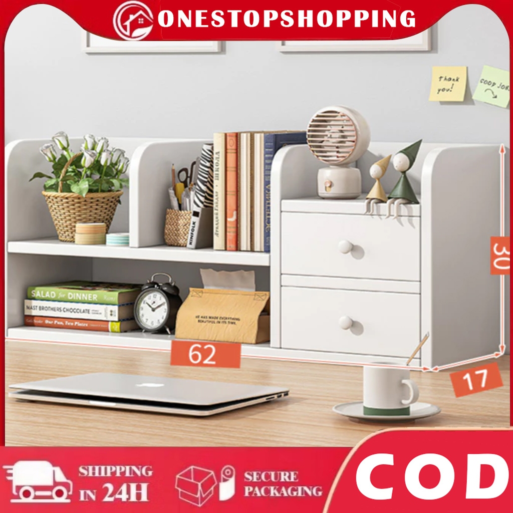 2 Layer Desktop Rack Shelf Tabletop Organiser Document Multi-layer ...