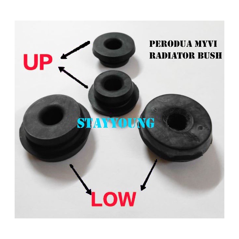 Perodua Myvi, Viva & Axia Radiator Bush Upper And Lower 1 Pair | Shopee ...