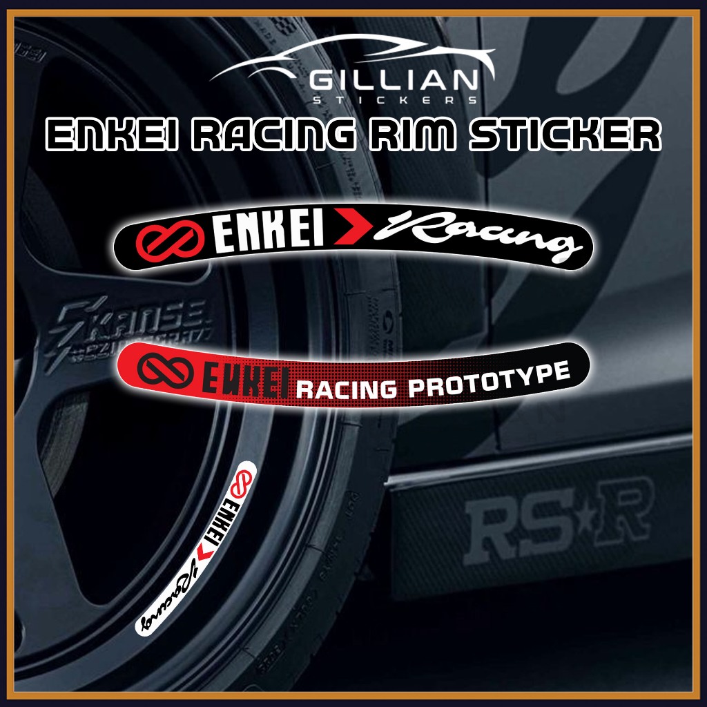 ENKEI Racing Rim Sticker for Car Wheel Rim Japanese Style Design ...