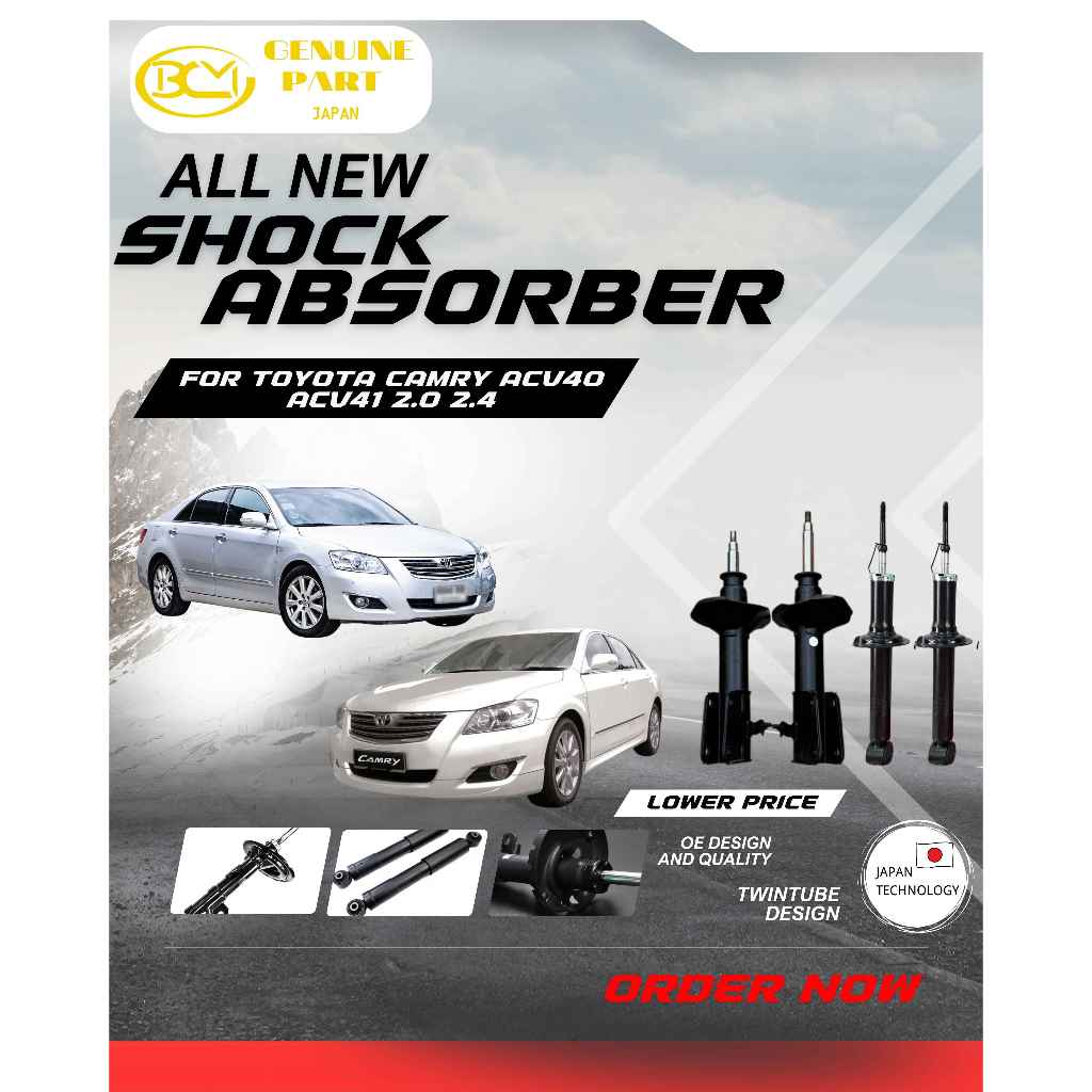 BCM HEAVY DUTY JAPAN Gas Absorber For Toyota CAMRY ACV40 ACV41 2.0 2.4 ...