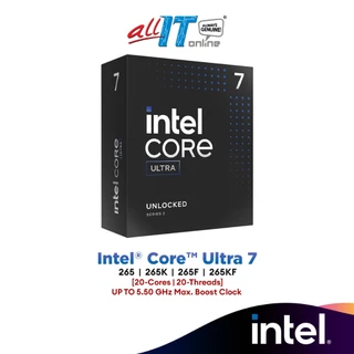 Intel® Core™ Ultra 7 265 / 265K / 265F / 265KF (20-Core/20-Threads) Intel Processor | Intel Ultra Series 2 (LGA1851)