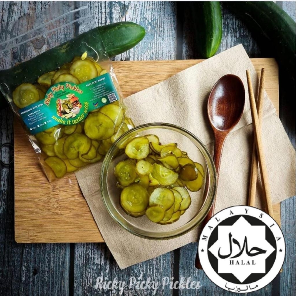 Halal Cucumber Slice Pickles Wholesale / Jeruk Timun Halal | Shopee ...