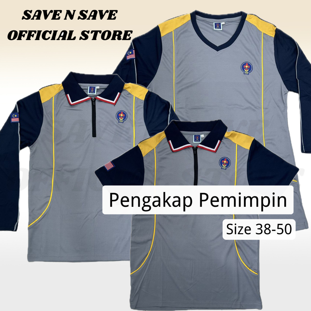 Baju Pengakap Pemimpin T-Shirt Pengakap Guru Baju Pengakap Kelabu ...