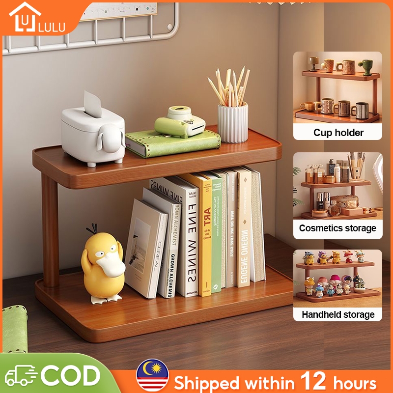 LULU Table Storage Rack 30/40CM Popmart Display Rack Rak Buku Almari ...