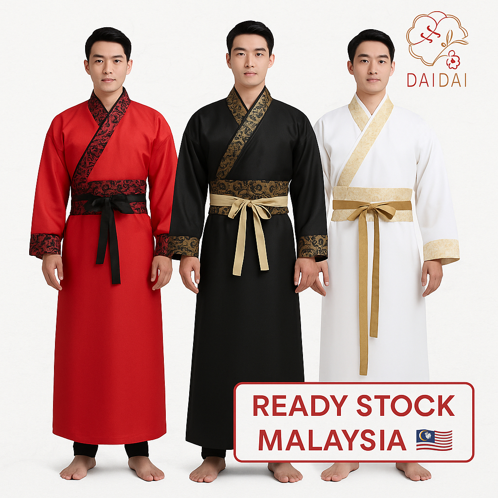 daidai (Ready Stock) Man Hanfu Men Costume Chinese Ancient National ...