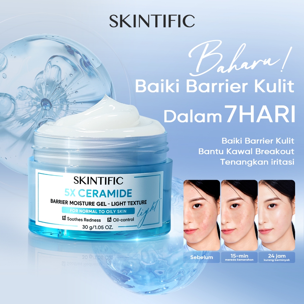 SKINTIFIC 5X Ceramide Moisture Gel Light Texture Barrier Repair ...