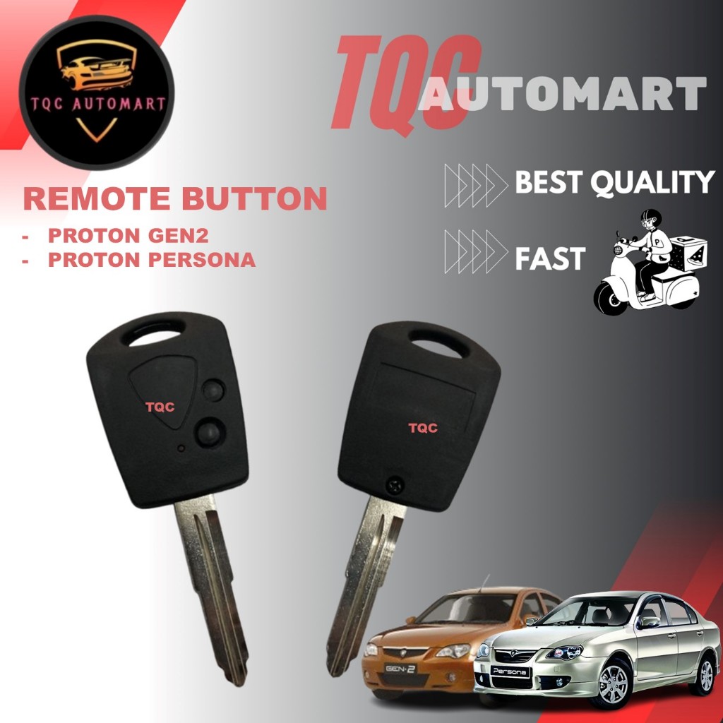 PROTON GEN2 PERSONA KEY COVER BUTTON REMOTE WITH KEY CAR ALARM REMOTE ...