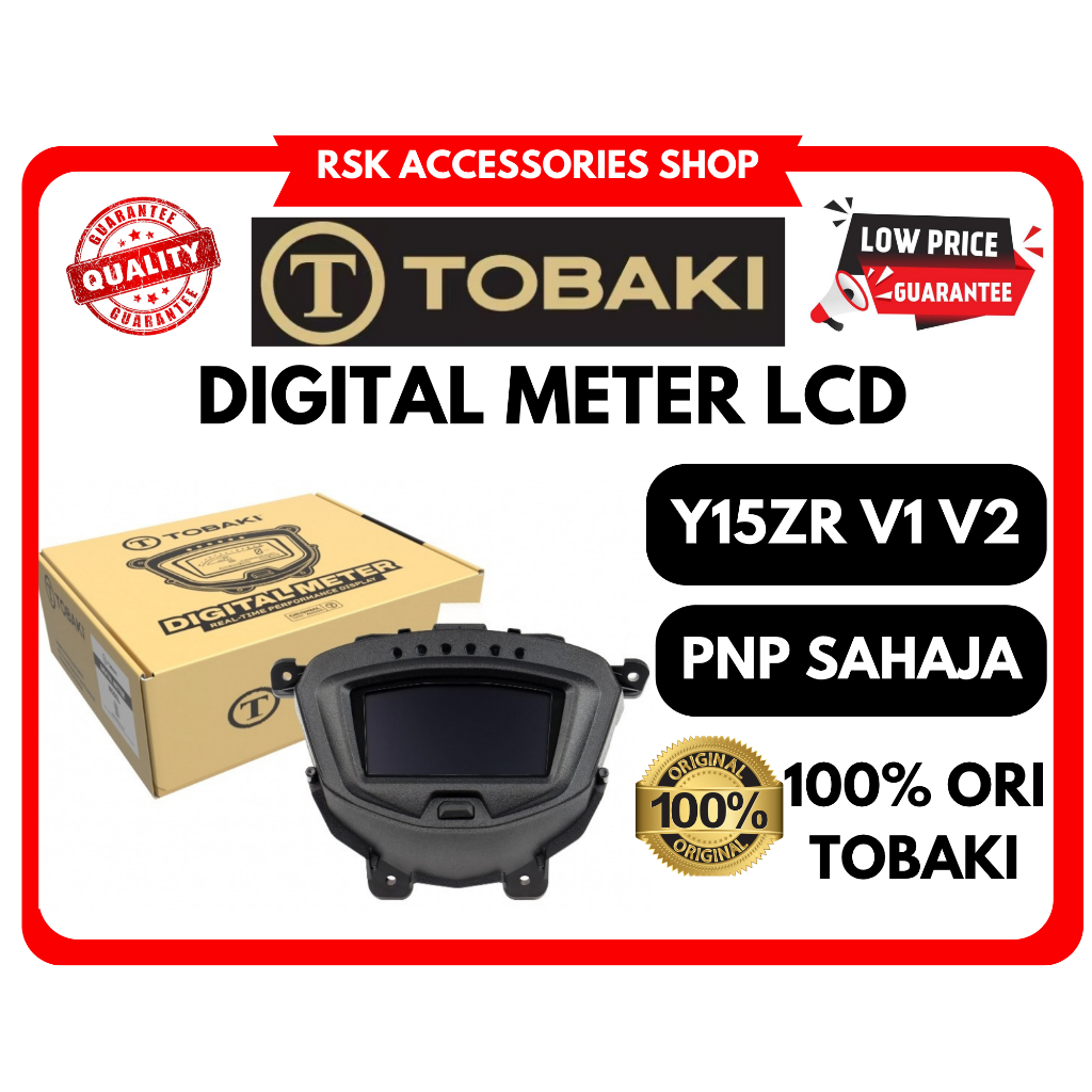 TOBAKI YAMAHA Y15ZR Y15 V1 V2 Y-SUKU Digital LCD Meter Y15ZR V1 V2 ASSY ...