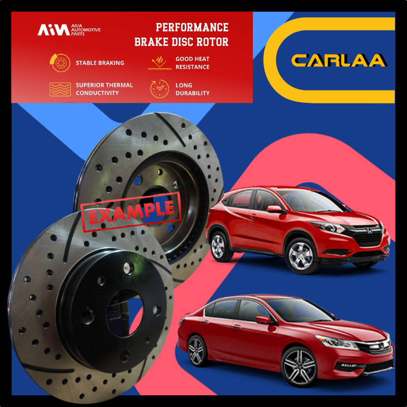 AIVA JAPAN HONDA HRV T7A ACCORD T2A ROTOR DISC DEPAN RACING SLOTTED ...