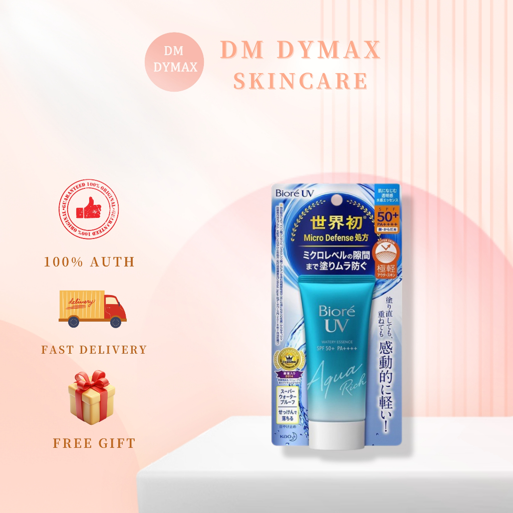 DM DYMAX - Ready Stock BIORE UV Aqua Sunscreen Cream Rich Watery ...