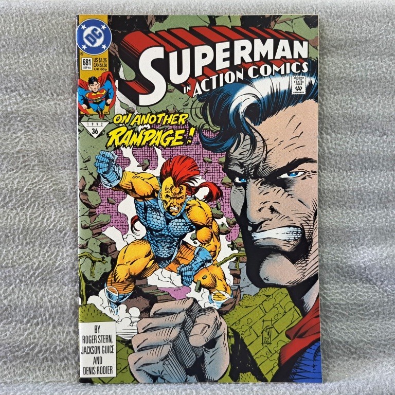 Superman: Action Comics #681 (DC Comics) Roger Stern, Jackson Guice ...