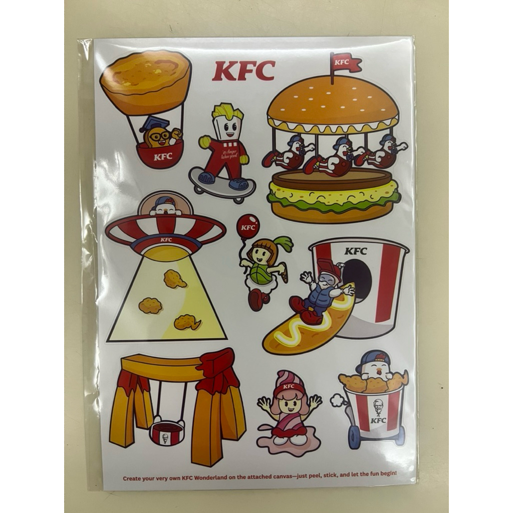[Original | 2025 KFC] Sticker KFC Wonderland | I Love KFC | Fun Game ...