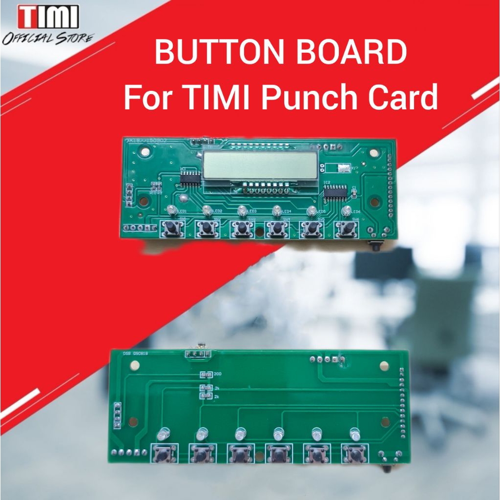 TIMI® Button Board For Punch Card Machine *Original Product | Shopee ...