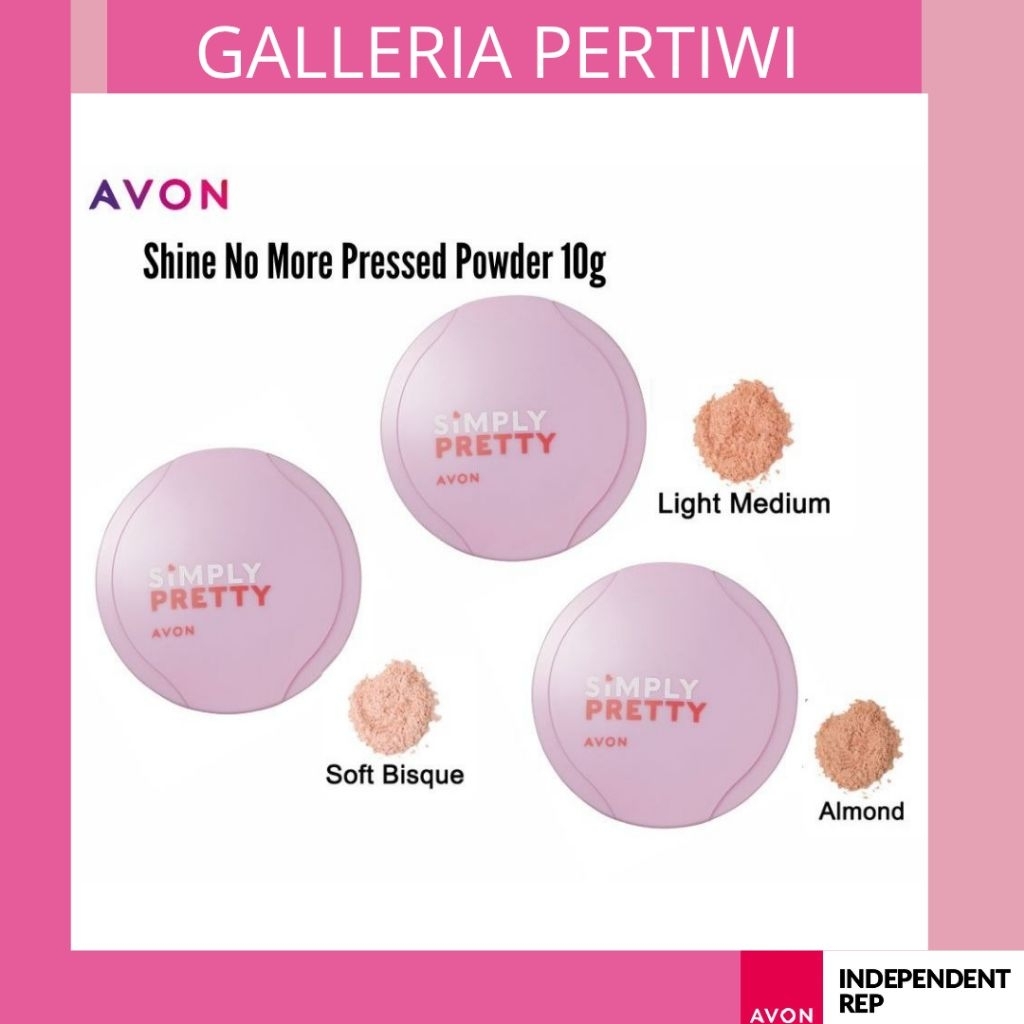A V O N - SIMPLY PRETTY - Simply Pretty Shine No More Pressed Powder ...