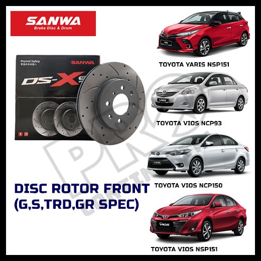 SANWA SPORT TOYOTA VIOS NCP93 NCP150 NSP151 YARIS G S TRD GR SPEC FRONT ...