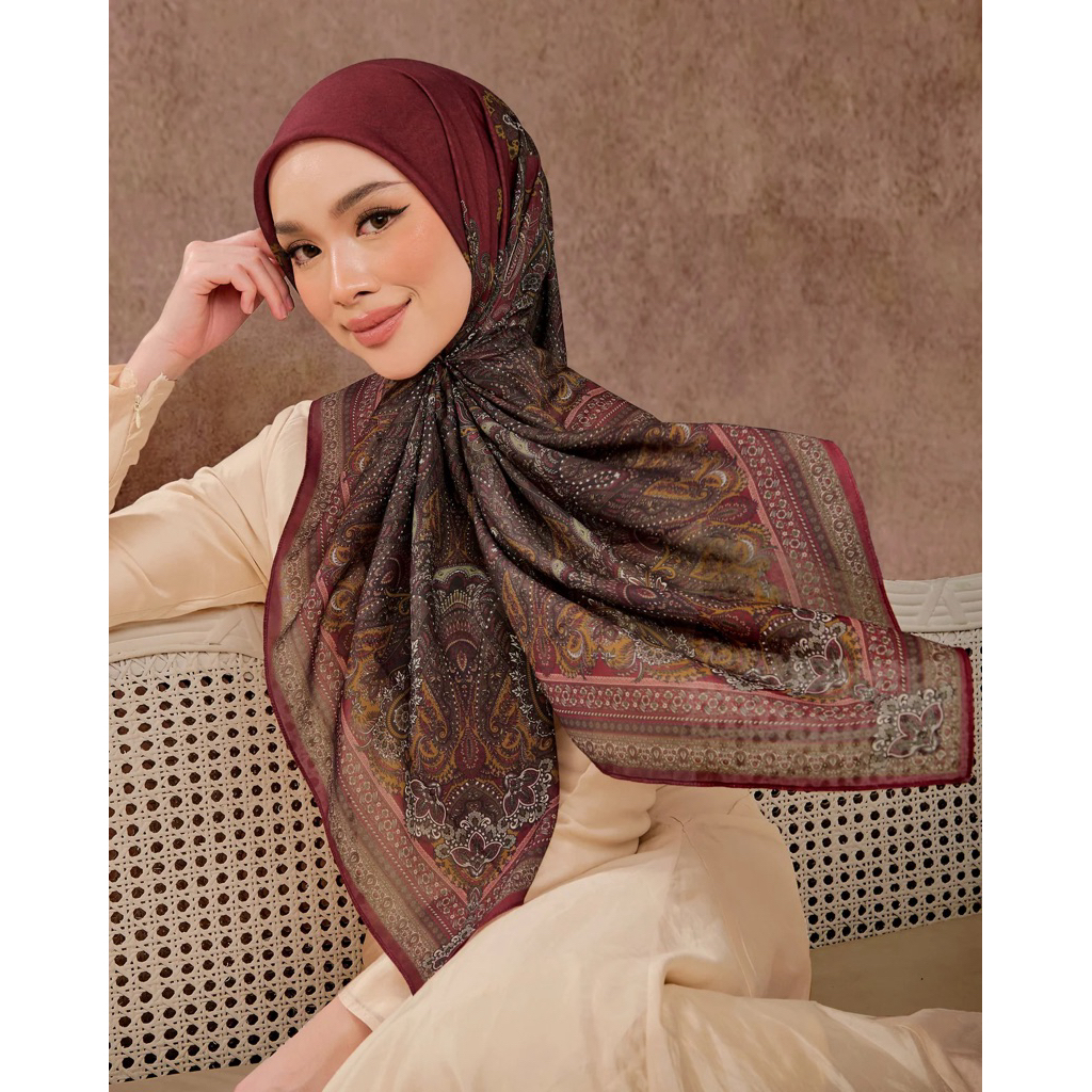 TUDUNGRUFFLE KAFFIYEH / TATREEZ / ANIESHA 🇵🇸🇹🇷 ~ Printed Voile Square ~ Premium Cotton Voile