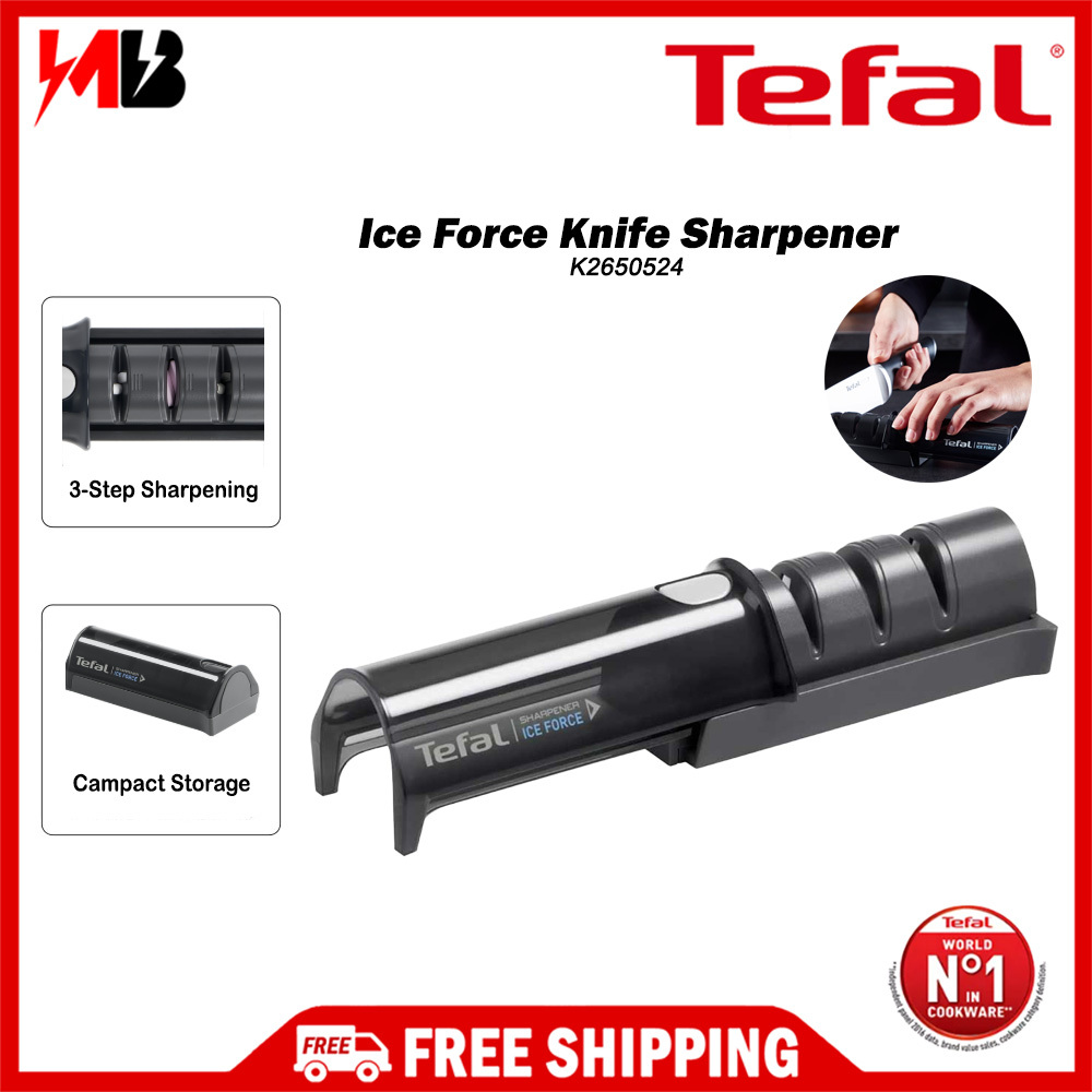 Tefal Ice Force Knife Sharpener 3-Step Sharpening Easy And Safe ...