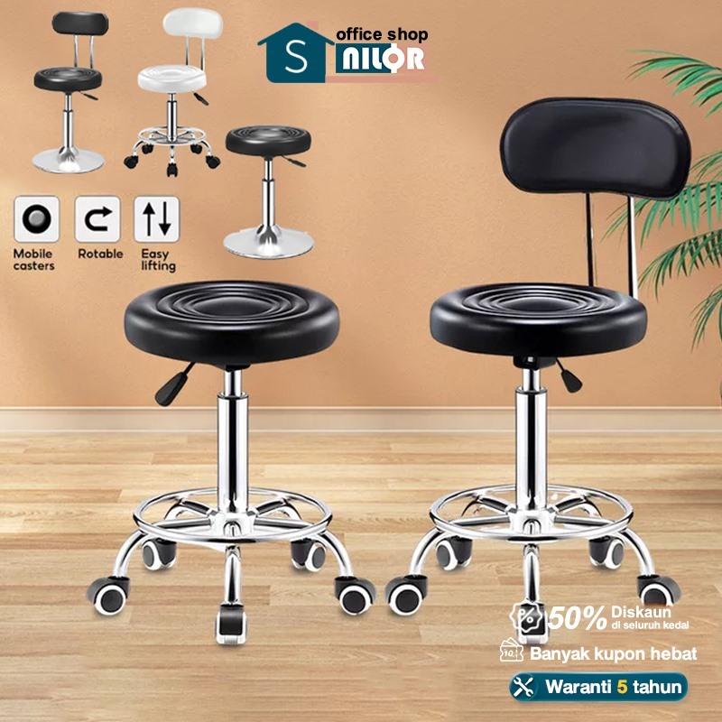 NR Kursi Bar Besi Kursi Hydraulic Swivel Bar Stool Height