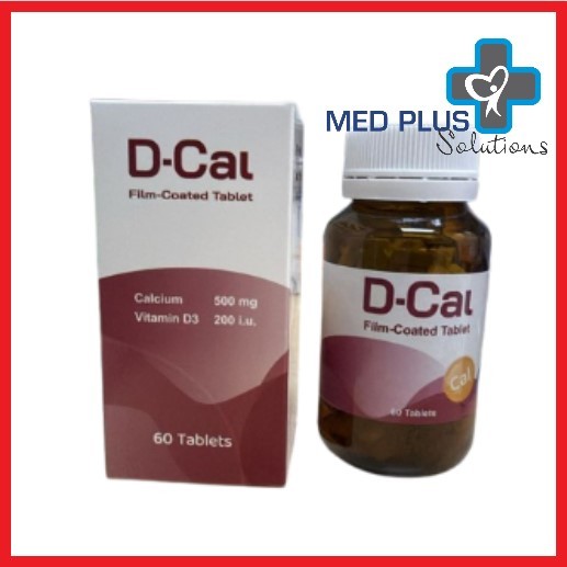 DCal Calcium 500mg + Vitamin D3 200i.u Tablet 60's (Exp:4/2028 ...