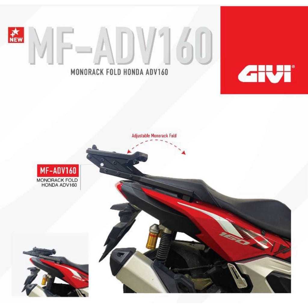 GIVI ADV160 MONORACK FOLD RACK LIPAT ADV 160 HONDA | Shopee Malaysia