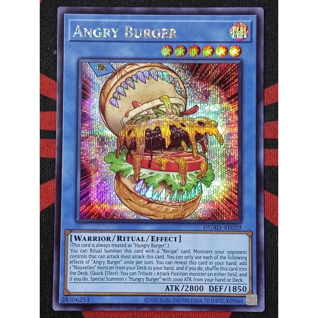 YUGIOH KONAMI DUAD-AE029 Angry Burger (C/SCR) | Shopee Malaysia